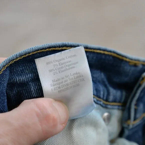Everlane Original Cheeky Blue Denim Jean Sz 25 - Picture 6 of 7